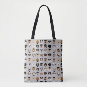 Tote Bag Visage de chien de fin d'études