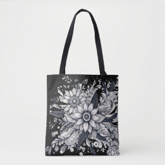 Tote Bag visage de femmes abstrait