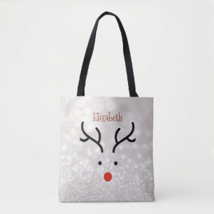 Tote Bag Visage de Renne Adorable, Bokeh