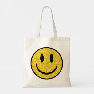 Tote Bag Visage de sourire parties scintillant