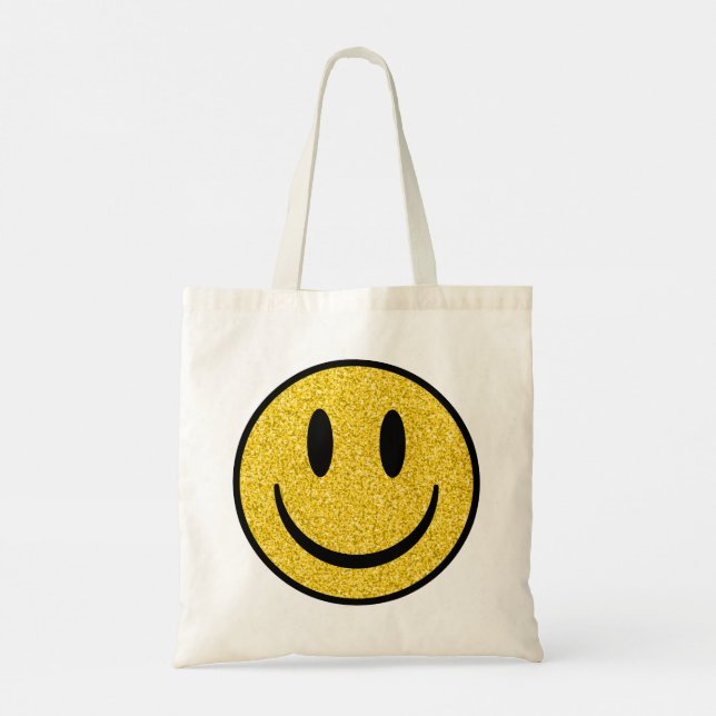 Tote Bag Visage de sourire parties scintillant (Dos)