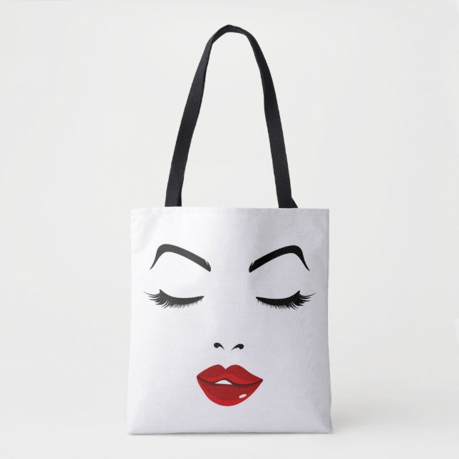 Tote Bag Visage élégant (Devant)