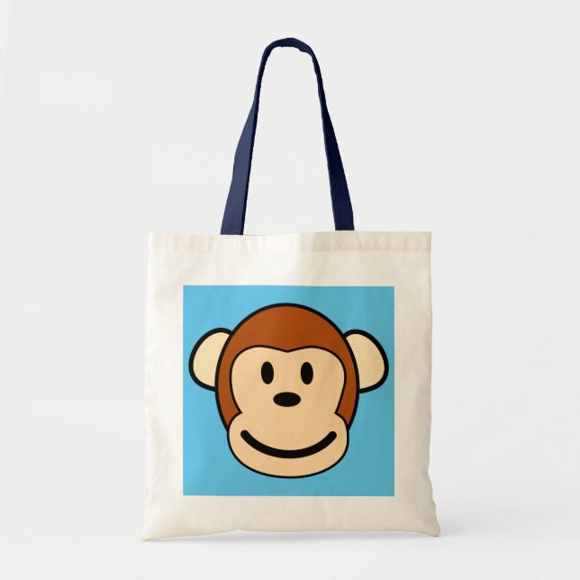 Tote Bag Visage Fourre-tout de achat de singe (Devant)