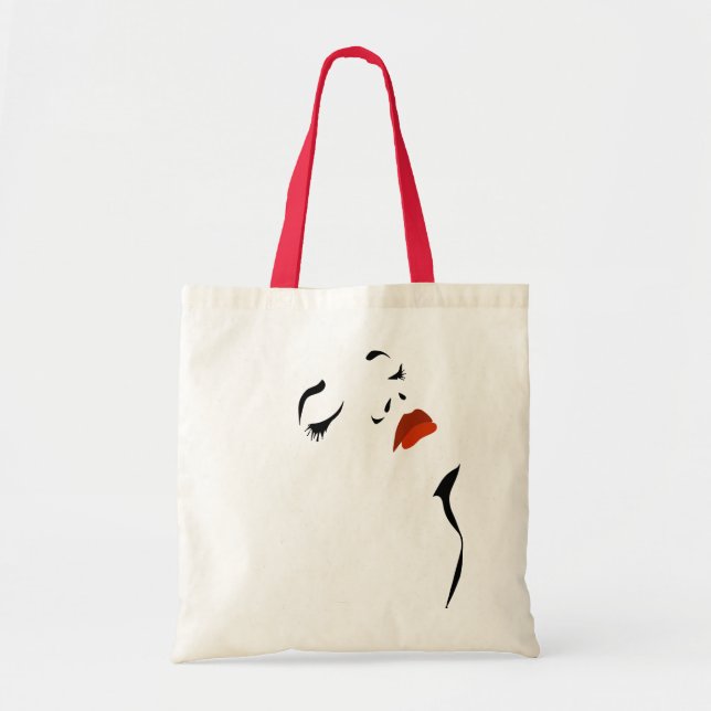 Tote Bag Visage glamour (Devant)