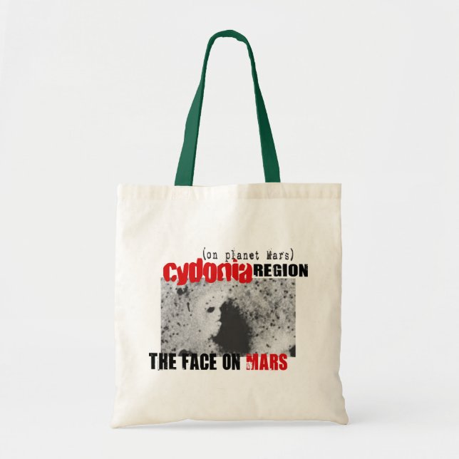 Tote Bag Visage humain sur la planète Mars (Devant)
