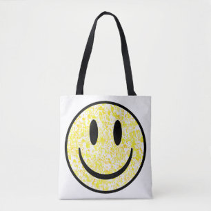 Tote Bag Visage souriant éclaboussé