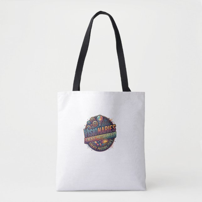 Tote Bag Visionnaires créent des possibilités – Inspirant  (Devant)