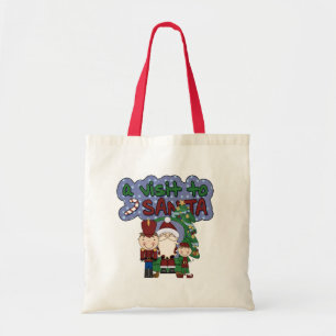 Tote Bag Visite de Père Noël Tshirts et cadeaux