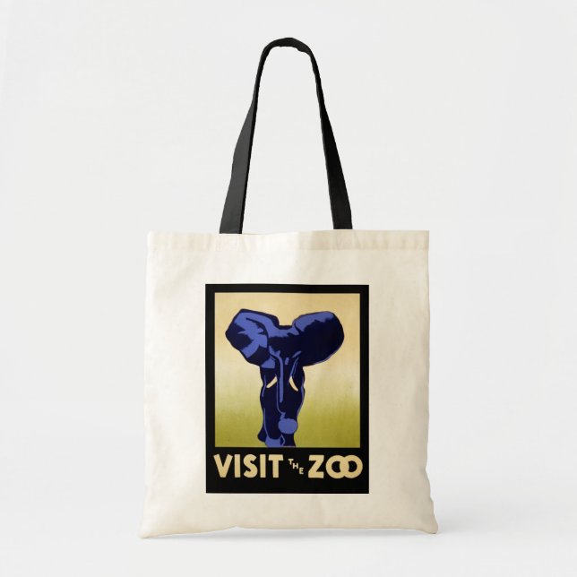 Tote Bag Visiter Le Zoo (Devant)