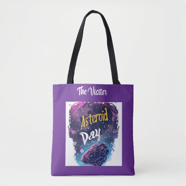 Tote Bag Visiteur : Ciel de nuit comète magique et astéroïd (Devant)