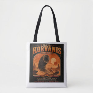 Tote Bag Visitez Korvanis – Affiche de voyage de la planète