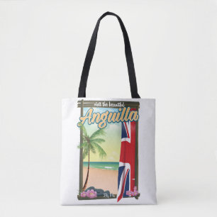 Tote Bag Visitez l'affiche de voyage des belles Malouines