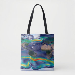 Tote Bag Visualisation Des Vents Mondiaux.