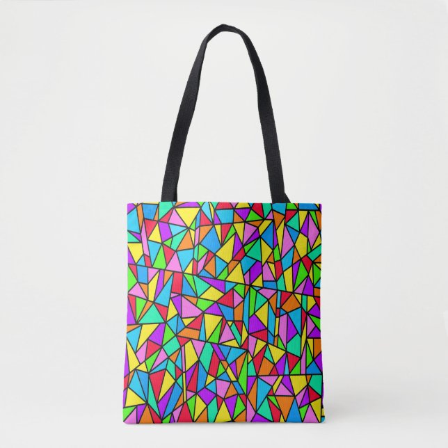 Tote Bag Vitrail Arc-en-ciel (Devant)