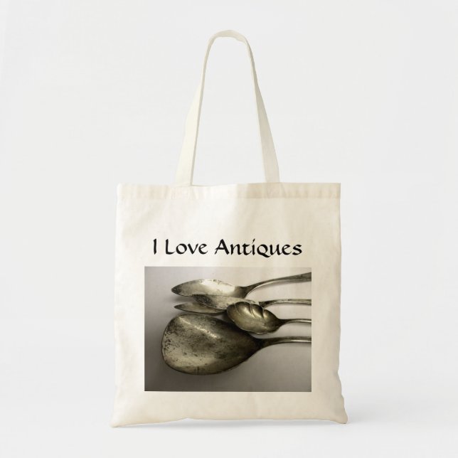 Tote Bag Vitrine ancienne shabby chic (Devant)