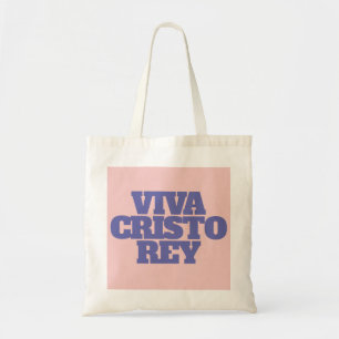 Tote Bag Viva Cristo Rey Catholique Citation Fourre-tout