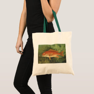 Tote Bag Vivaneau rouge par Kilbourne, Vie marine vintage