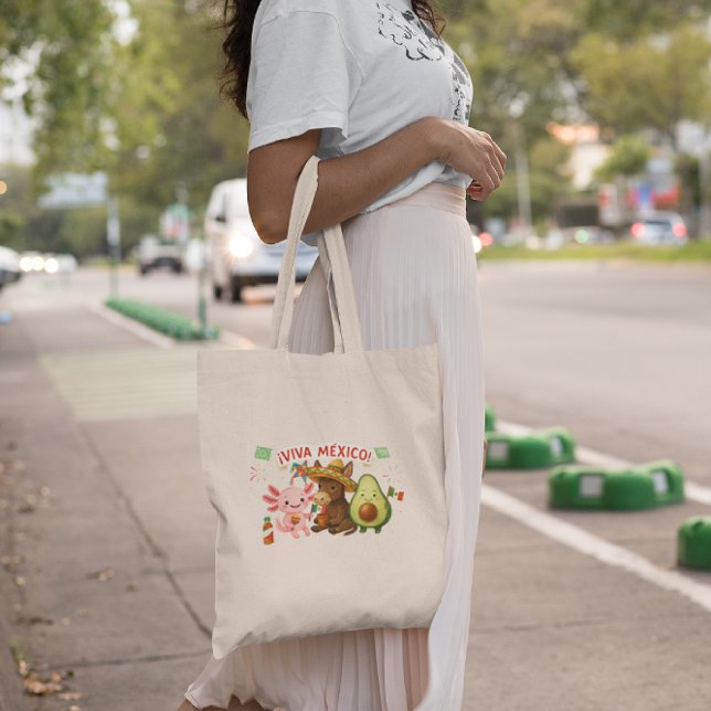 Tote Bag ¡Vive le Mexique ! Culture mignonne (Créateur téléchargé)