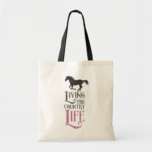 Tote Bag Vivent la bonne vie (Devant)