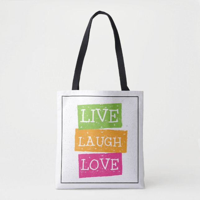 Tote Bag Vivent l'amour 2 2 de rire (Devant)