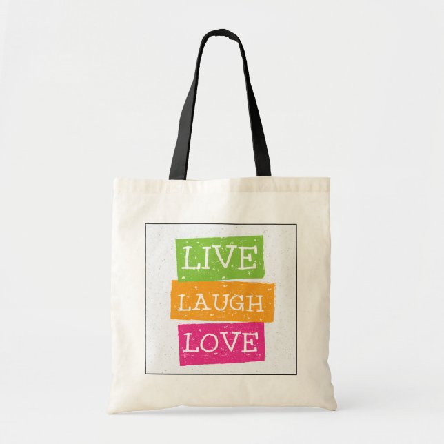 Tote Bag Vivent l'amour 2 de rire (Devant)