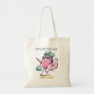 Tote Bag Vivez au soleil et au sable - Ananas de plage