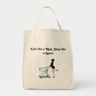 Tote Bag Vivez comme un roi, faites du shopping comme une r