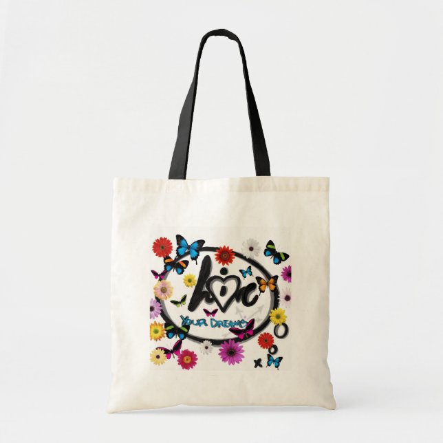 Tote Bag Vivez et aimez vos rêves (Devant)
