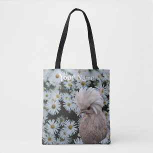 Tote Bag Vivian sur White Daisies - Customisez votre nom