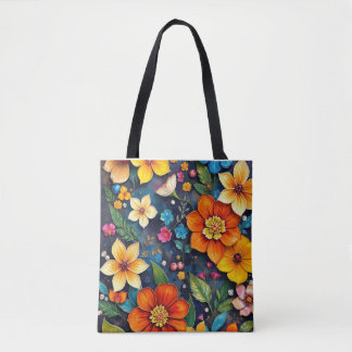 Tote Bag Vivid Bloom