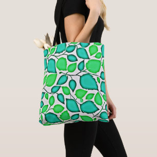 Tote Bag Vivid Elegance Feuille Motif