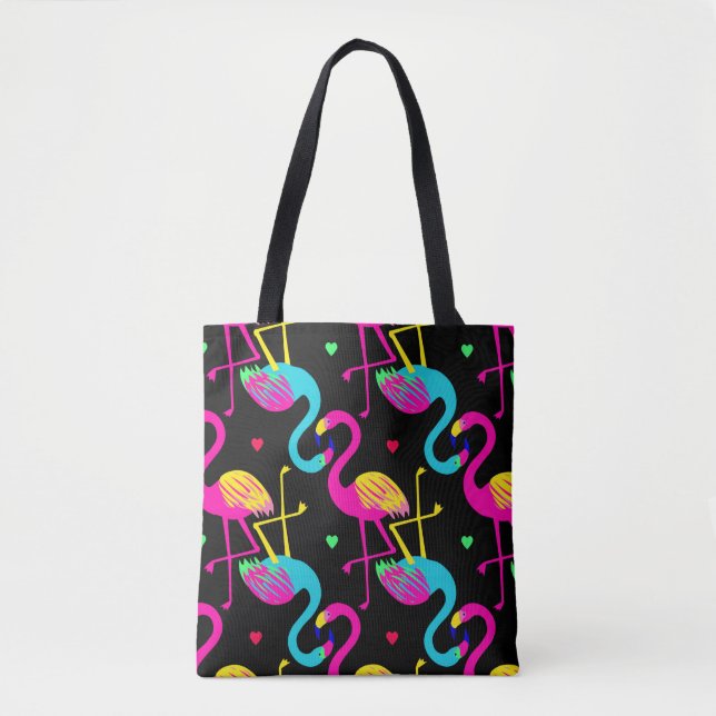 Tote Bag Vivid tropical, exotic hawaiian seamless pattern w (Devant)
