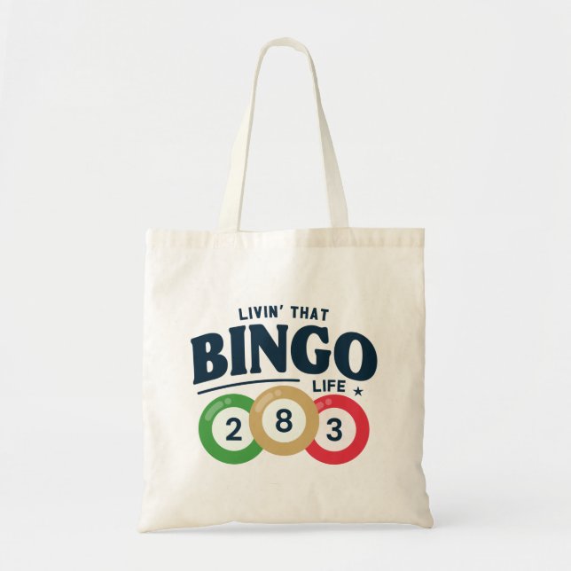 Tote Bag Vivre Cette Vie De Bingo (Devant)