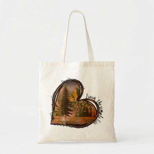 Tote Bag Vivre La Simple Vie Coeur Nature