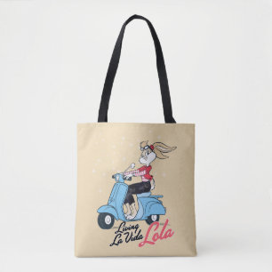 Tote Bag Vivre La Vida Lola Scooter Graphic