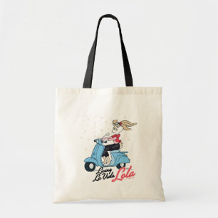 Tote Bag Vivre La Vida Lola Scooter Graphic