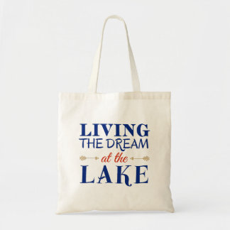 Tote Bag Vivre le rêve au lac
