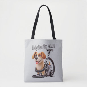 Tote Bag Vivre Respiration Vacuum Chien