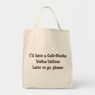 Tote Bag Vodka-Valium Latte de Café-Moka