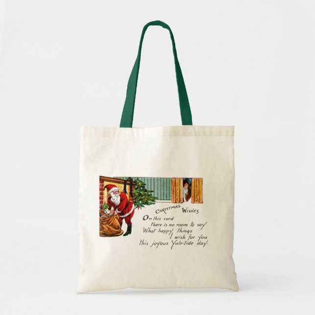 Tote Bag Vœux de Noël (Devant)