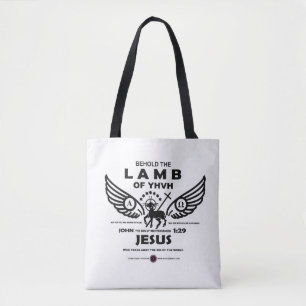 Tote Bag Voici l'agneau de YHVH