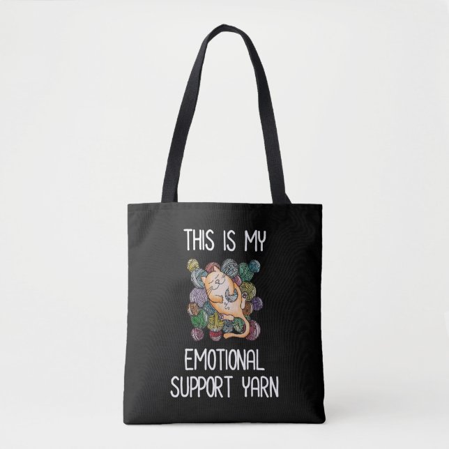 Tote Bag Voici Mon Fil De Soutien Émotionnel (Devant)