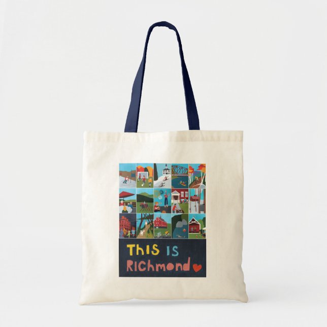 Tote Bag Voici Richmond Fourre-tout (Poster Design) (Devant)