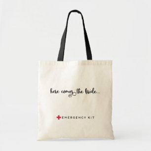 Tote Bag Voici venir le cadeau nuptiale de kit de secours