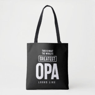 Tote Bag Voilà à quoi ressemble le plus grand Opa du monde