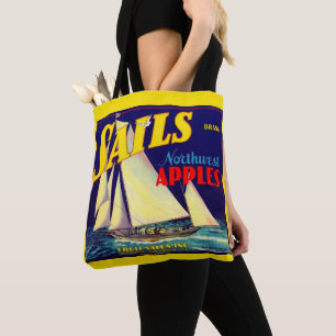 Tote Bag Voiles des années 1930 Les pommes du Nord-Ouest cr