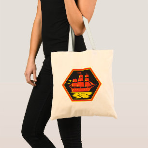 Tote Bag Voilier Clipper Vintage