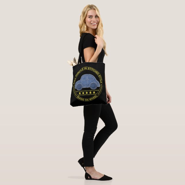 Tote Bag voiture cousue (Sur le modèle)