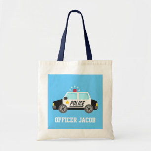 Tote Bag Voiture de police classique avec sirène pour enfan