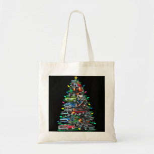 Tote Bag Voiture Folie arbre de Noël! Voitures musculaires 